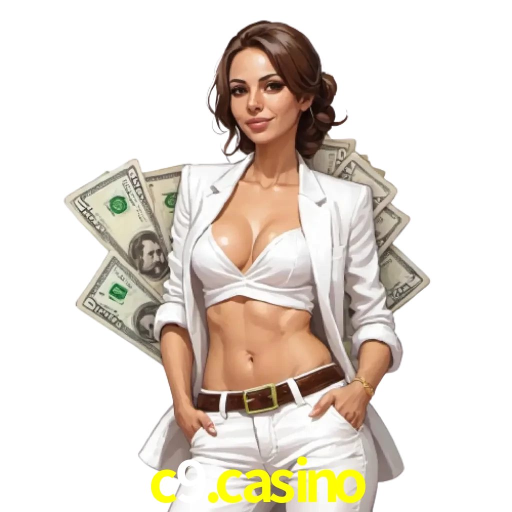 woman with money playing in C9.CASINO bet casino